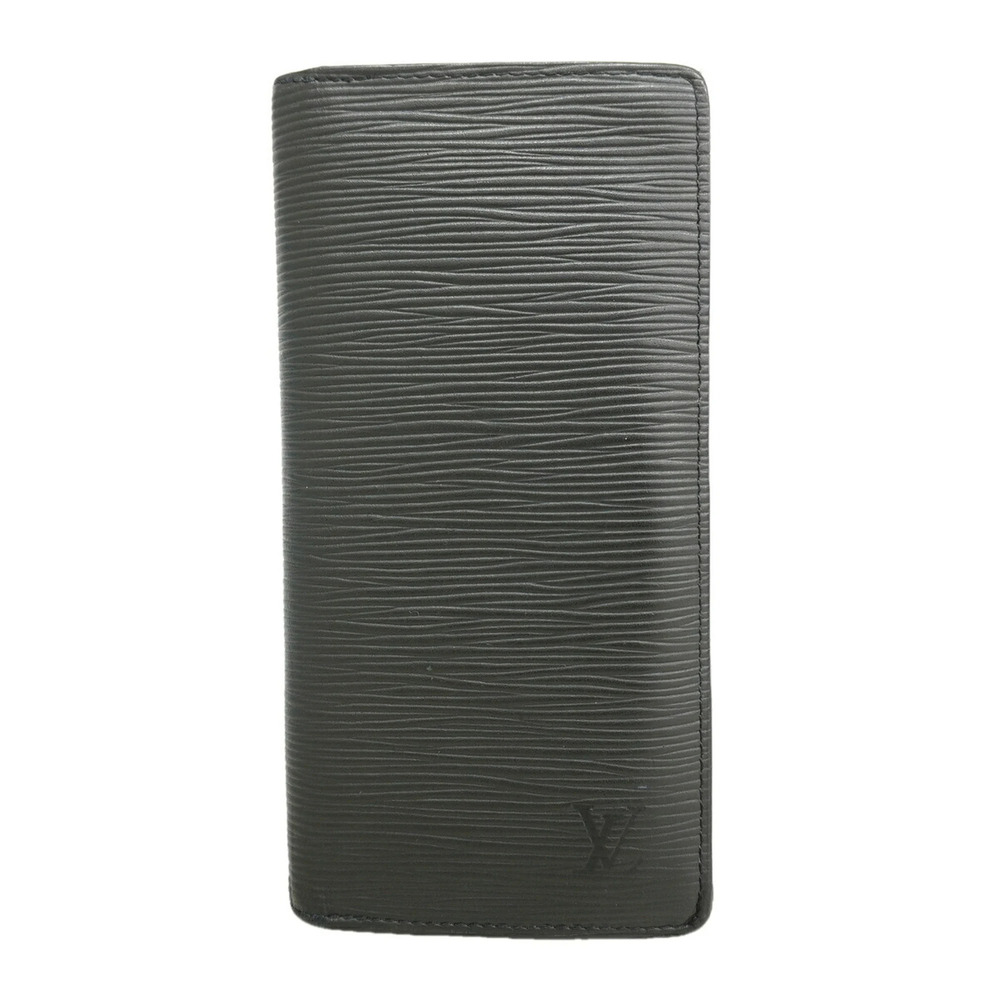 Louis Vuitton Epi Monogram Eclipse Portefeuille Brazza Long Wallet M80788 Bla...